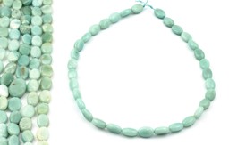 Vedere dettagli per Filo di amazzonite ovale piatto 5-8 mm Immagine di Filo di amazzonite ovale piatto 5-8 mm