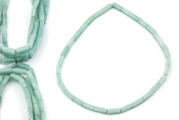 Vedere dettagli per Rettangolo di amazzonite 13x4mm a filo Immagine di Rettangolo di amazzonite 13x4mm a filo
