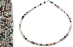 Vedere dettagli per Perline tonde di amazzonite da 4 mm (croccanti) Immagine di Perline tonde di amazzonite da 4 mm (croccanti)