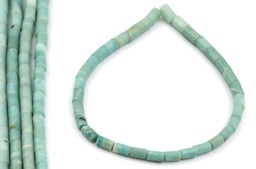 Vedere dettagli per Amazonite a rullo 12x8mm filo Immagine di Amazonite a rullo 12x8mm filo