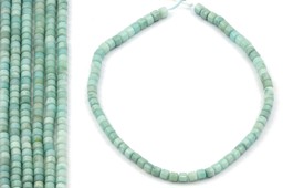 Vedere dettagli per Amazonite a rotelle 6x6mm filo Immagine di Amazonite a rotelle 6x6mm filo