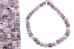 Zeige Details für Amethyst Disc 10mm Quarz Strang Bild von Amethyst Disc 10mm Quarz Strang