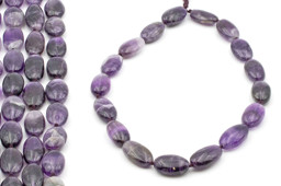 Zeige Details für Amethyst Oval 10-13x20-23mm Strang Bild von Amethyst Oval 10-13x20-23mm Strang