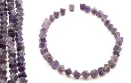 Zeige Details für Amethyst Würfel 8mm mit Eckloch Bild von Amethyst Würfel 8mm mit Eckloch