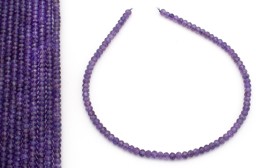 Zeige Details für Amethyst fac. Button 6mm Strang Extra Bild von Amethyst fac. Button 6mm Strang Extra