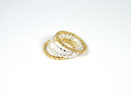 Zeige Details für Silber Ring R41, 4er Set, 2x vgo, 2x silber Bild von Silber Ring R41, 4er Set, 2x vgo, 2x silber