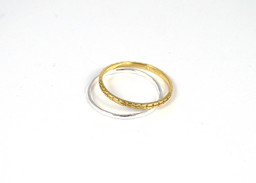 Zeige Details für Ringe im 2er Set, 1x vergoldet, 1x silber Bild von Ringe im 2er Set, 1x vergoldet, 1x silber