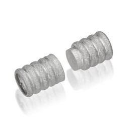 Zeige Details für Magnetverschluss Welle 9x23mm matt, Silber  925 Bild von Magnetverschluss Welle 9x23mm matt, Silber  925