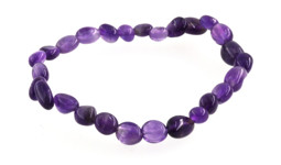 Zeige Details für Amethyst Nuggets Crazy  6mm Armband Bild von Amethyst Nuggets Crazy  6mm Armband
