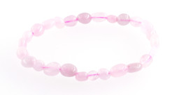 Zeige Details für Rosenquarz Nuggets Crazy  6mm Armband Bild von Rosenquarz Nuggets Crazy  6mm Armband