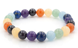 Vedere dettagli per Bracciale di perline tonde da 8 mm, 18,5 cm Immagine di Bracciale di perline tonde da 8 mm, 18,5 cm