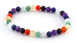 Vedere dettagli per Bracciale di perline tonde da 6 mm, 19,5 cm satinato Immagine di Bracciale di perline tonde da 6 mm, 19,5 cm satinato