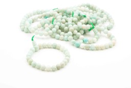 Vedere dettagli per Bracciale mala in amazzonite 8mm. 23 perline tonde  Immagine di Bracciale mala in amazzonite 8mm. 23 perline tonde