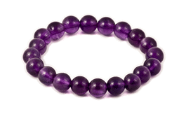 Zeige Details für Amethyst Kugeln  9mm Armband TOP Bild von Amethyst Kugeln  9mm Armband TOP