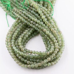 Zeige Details für Apatit (grün) Kugeln 4mm Strang Bild von Apatit (grün) Kugeln 4mm Strang