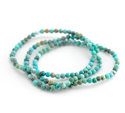 Zeige Details für Türkis natur fac. Kugeln Armband Bild von Türkis natur fac. Kugeln Armband