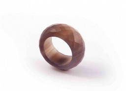 Vedere dettagli per Anello di Agata sfaccettato 14 mm Immagine di Anello di Agata sfaccettato 14 mm