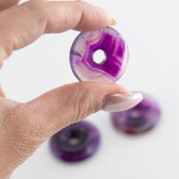 Vedere dettagli per Agata Pi (colorata) 30 mm (viola) Immagine di Agata Pi (colorata) 30 mm (viola)