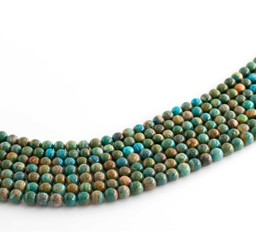 Zeige Details für Andenopal (blau) Kugeln  6mm Strang  Bild von Andenopal (blau) Kugeln  6mm Strang