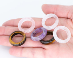 Vedere dettagli per Occhio di tigre anello 6mm Immagine di Occhio di tigre anello 6mm