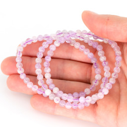 Zeige Details für Amethyst Kugeln  5mm (Lavendel) Armband Bild von Amethyst Kugeln  5mm (Lavendel) Armband