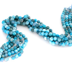 Zeige Details für Apatit Kugeln  4mm Strang A (matt) Bild von Apatit Kugeln  4mm Strang A (matt)