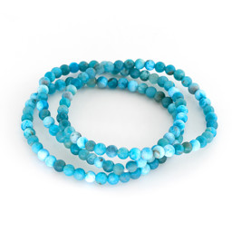 Zeige Details für Apatit Kugeln  4mm Armband A (matt) Bild von Apatit Kugeln  4mm Armband A (matt)