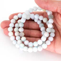 Zeige Details für Aquamarin Kugeln 8mm Armband (matt) A-Qualität Bild von Aquamarin Kugeln 8mm Armband (matt) A-Qualität