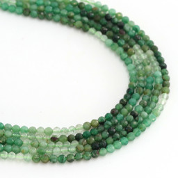 Zeige Details für Achat grün fac. Kugeln  3mm Strang (gefärbt) Bild von Achat grün fac. Kugeln  3mm Strang (gefärbt)