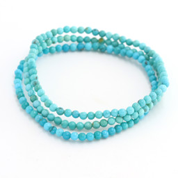 Zeige Details für Türkis Kugeln  3mm Armband Bild von Türkis Kugeln  3mm Armband