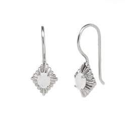 Vedere dettagli per "art-deco". Pietra di luna. Orecchini. Argento 925 Immagine di "art-deco". Pietra di luna. Orecchini. Argento 925