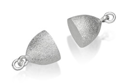 Zeige Details für Magnetverschluss Olive 6x17mm, Silber 925 matt Bild von Magnetverschluss Olive 6x17mm, Silber 925 matt