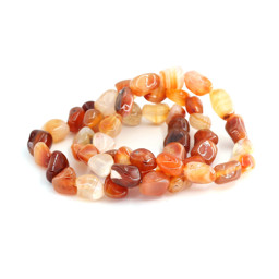 Zeige Details für Karneol Nuggets Crazy  8-12mm Armband Bild von Karneol Nuggets Crazy  8-12mm Armband