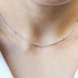 Zeige Details für "angels on a string". Halskette. Labradorit. Silber 925 Bild von "angels on a string". Halskette. Labradorit. Silber 925