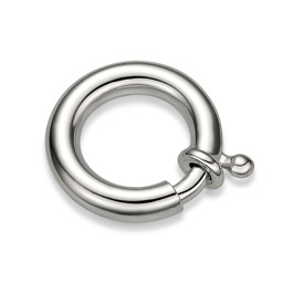 Vedere dettagli per Anello a molla maxi senza barretta, argento 925 rodiato Immagine di Anello a molla maxi senza barretta, argento 925 rodiato