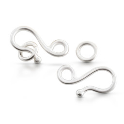 Vedere dettagli per Chiusura a U 13 mm con anello da 5 mm, argento 925 Immagine di Chiusura a U 13 mm con anello da 5 mm, argento 925