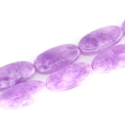 Zeige Details für Amethyst Oval flach 20x40mm (Lavendel) Bild von Amethyst Oval flach 20x40mm (Lavendel)