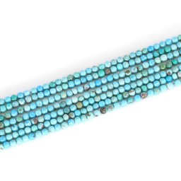 Zeige Details für Türkis Kugeln  3mm Strang Extra Bild von Türkis Kugeln  3mm Strang Extra