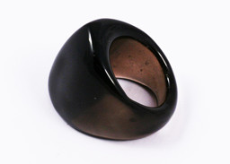 Vedere dettagli per Anello di quarzo fume "Marquise" 30x25mm Immagine di Anello di quarzo fume "Marquise" 30x25mm