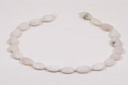 Zeige Details für Weisser Achat Oval 12x18mm Strang Bild von Weisser Achat Oval 12x18mm Strang