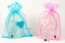 Zeige Details für Schmucktäschli Organza mit Herz 18x13cm Bild von Schmucktäschli Organza mit Herz 18x13cm