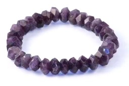 Zeige Details für Amethyst fac. Button Barock 10mm Armband Bild von Amethyst fac. Button Barock 10mm Armband