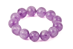 Image de Amethyst Kugeln 16mm (Lavendel) Armband