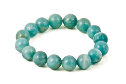 Vedere dettagli per Bracciale di perline di amazzonite 12 mm Immagine di Bracciale di perline di amazzonite 12 mm
