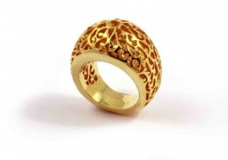 Zeige Details für Fingerring Brusia Silber 925 vergoldet Bild von Fingerring Brusia Silber 925 vergoldet