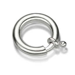 Vedere dettagli per Anello a molla Maxi senza barra, argento 925 Immagine di Anello a molla Maxi senza barra, argento 925