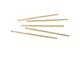 Immagine di Head Pins 50x0.7mm Silber vergoldet