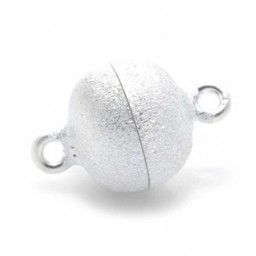 Zeige Details für Magnetverschluss Kugel  Silber 925,  matt Bild von Magnetverschluss Kugel  Silber 925,  matt