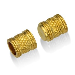 Zeige Details für Magnetverschluss Walze verziert 19x9mm für 6mm Leder (vergoldet) Bild von Magnetverschluss Walze verziert 19x9mm für 6mm Leder (vergoldet)