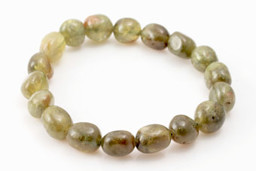 Zeige Details für Grüner Granat Nuggets 8-12mm Armband Bild von Grüner Granat Nuggets 8-12mm Armband